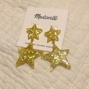 Star statement earrings